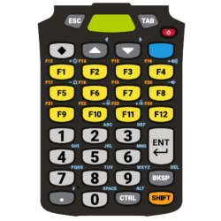 Zebra Keyboard, 34 keys, Functional Numeric, fits for: MC9300, MC9400, MC9450 | KYPD-MC9334FNR-01