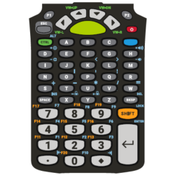 Zebra Keyboard, 53 keys, Virtual Terminal Emulation, fits for: MC9300, MC9400, MC9450 | KYPD-MC9353VT-10