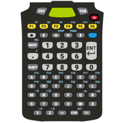 Zebra Keyboard, 58 keys, Alphanumeric, fits for: MC9300, MC9400, MC9450 | KYPD-MC9358ANR-01